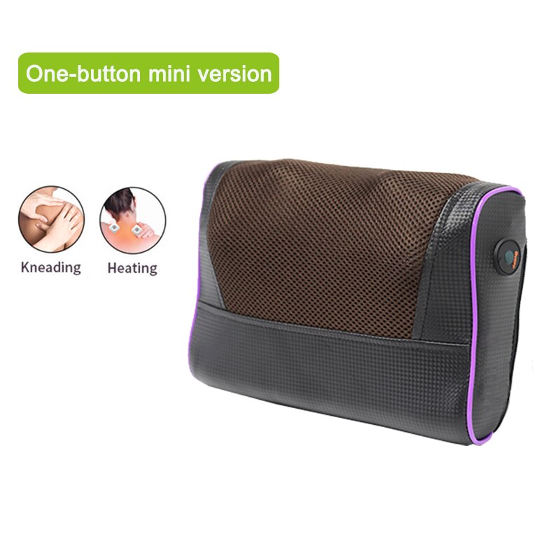 Ogamacrius 2 In 1 Massage Kussen Warmte Shiatsu Apparaat Elektrische Cervicale Gezonde Body Ontspanning Massage Voor Nek Massager: PB1