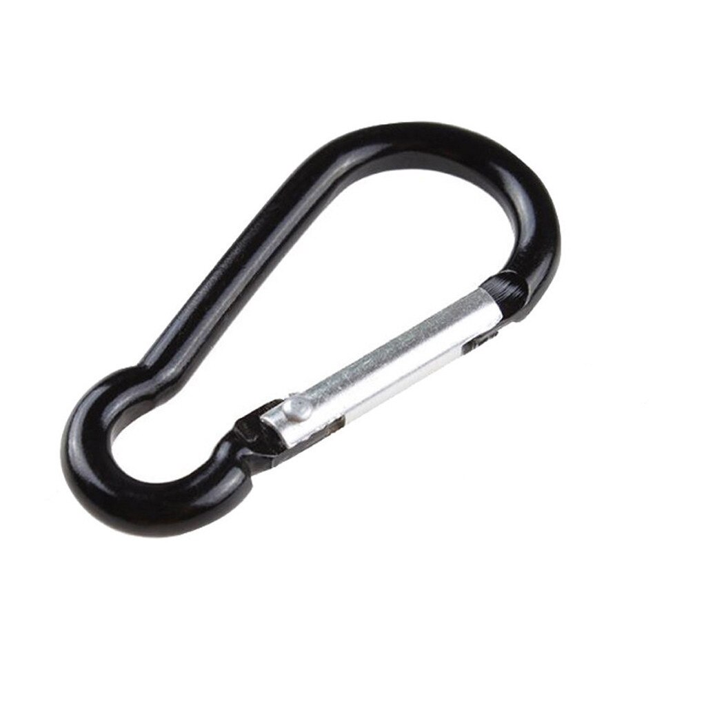 1/5/10 Stuks D Vormige Aluminium Karabijnhaak Snap Haken Sleutelhanger Voor Paracord Outdoor Activiteiten Wandelen Camping accessoires