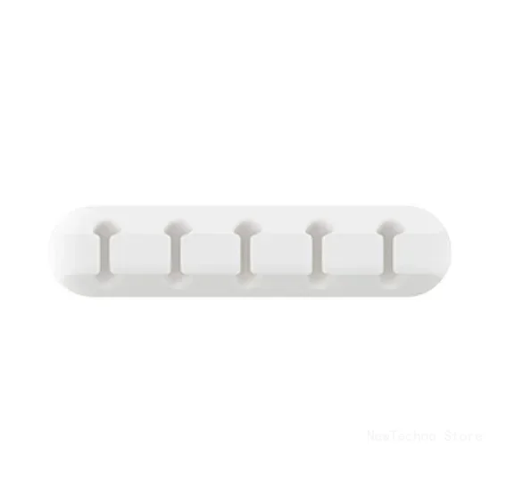 Cable Organizer Silicone USB Cable Winder Desktop Tidy Management Clips Cable Holder for Mouse Headphone Wire Organizer: PURPLE