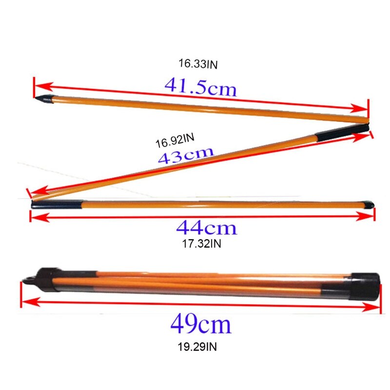 Golf Swing Putter Indicator Training Aid Tool Foldable Golf Indicator Stick Putter Auxiliary Exerciser for Improved