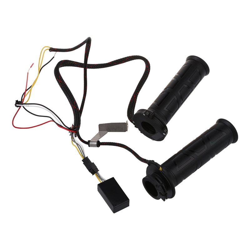AUTO Nero 7/8 "motos Moto manubrio Calda Elettrico Heated Grips Maniglia Del Manubrio Scaldino manillar motociclo di vendita calda
