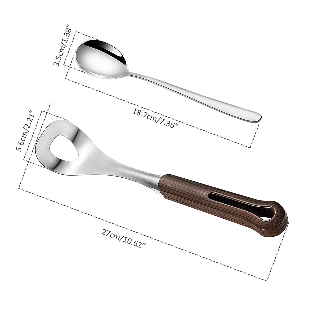Køkken frikadelle maker ske rustfrit stål non-stick frikadelle maker med elliptisk lækage hul køkken gadget kød værktøj