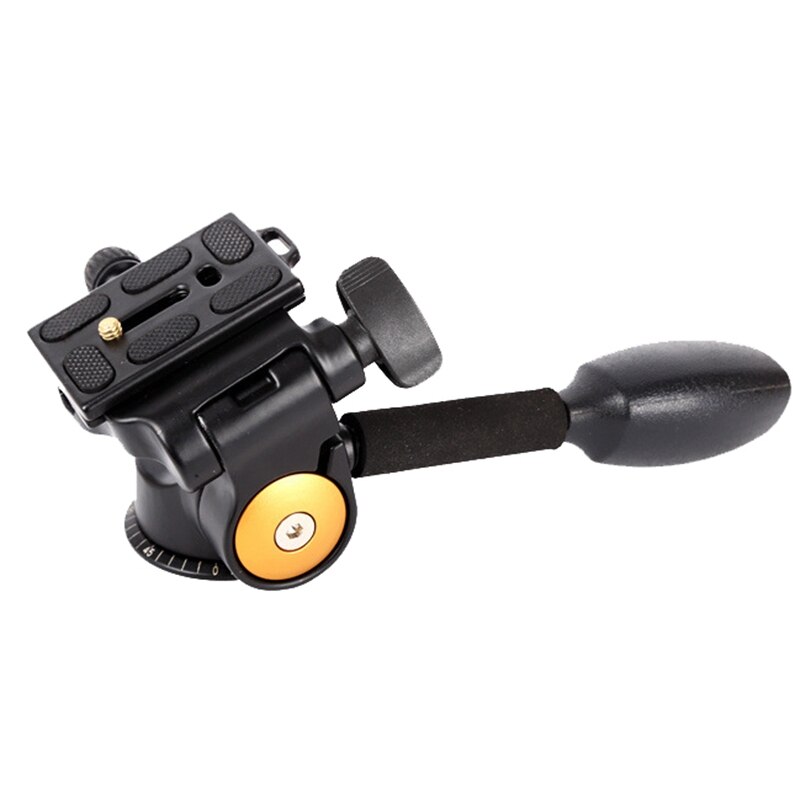 Qingzhuangshidai  q08 3-- weg vloeistofkop tuimelaar video statief kogelkopplaat voor dslr camera statief monopod: Default Title
