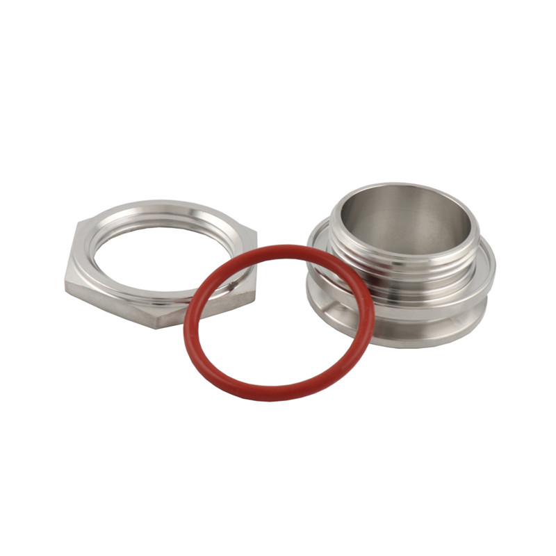 304 Stainless Steel Homebrew Weldless Bulkhead Compression Fitting 1.5” 2&quot; TC Sanitary Tri Clamp Kettle Tank