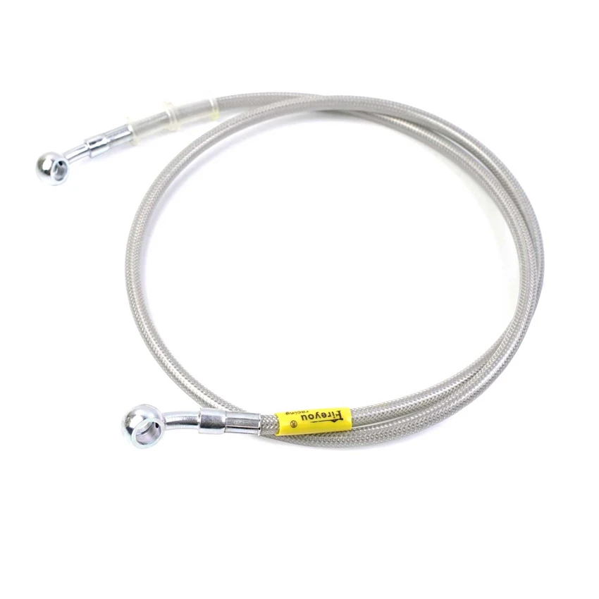 Cable de línea DOT hidráulico de manguera de freno de 400 mm-2400 mm 10 mm 28 ° Banjo para Suzuki Kawasaki Yamaha Pipe Line Manguera de aceite trenzada 340 2300