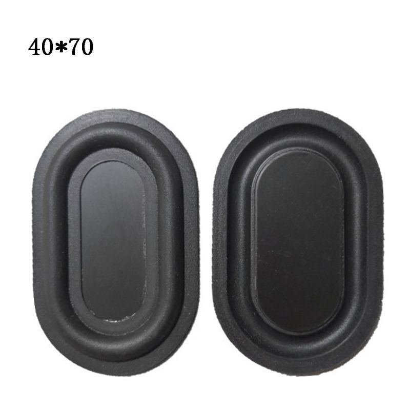 2PCS Oval Form Bass Membran Gummi DIY Lautsprecher Platte Passive Kühler Hilfs Bass Vibration Platten 2040-6090: F