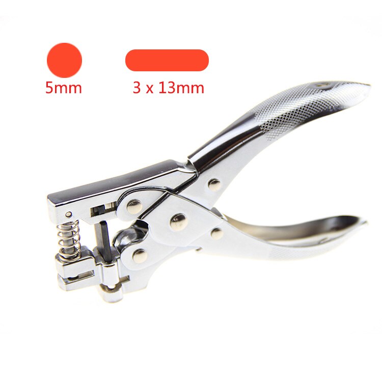 Metalen 3Mm 5Mm Slot Perforator Id Card Paper Cutter Pvc Foto Puncher Scrapbooking Diy Gereedschappen Kantoor Binding levert: 5mm 3 x 13mm