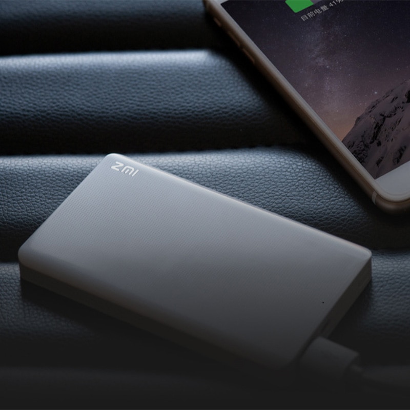 ZMI 5000 mAh Powerbank external battery portable charging Two-way QuickCharge QC 2.0 mini Power Bank for iOSAndroid phone