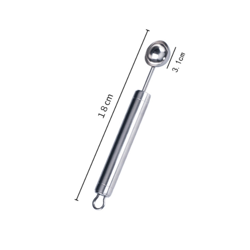 Boule à pastèque créative pour la maison, outil en acier inoxydable, boule à glace, boule à creuser, DIY, 1 pièce