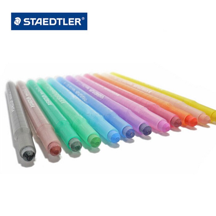 Staedtler noris club 221 nwp12 12 cores cera cera twister profissional desenho cera lápis de cera material da arte do escritório escola