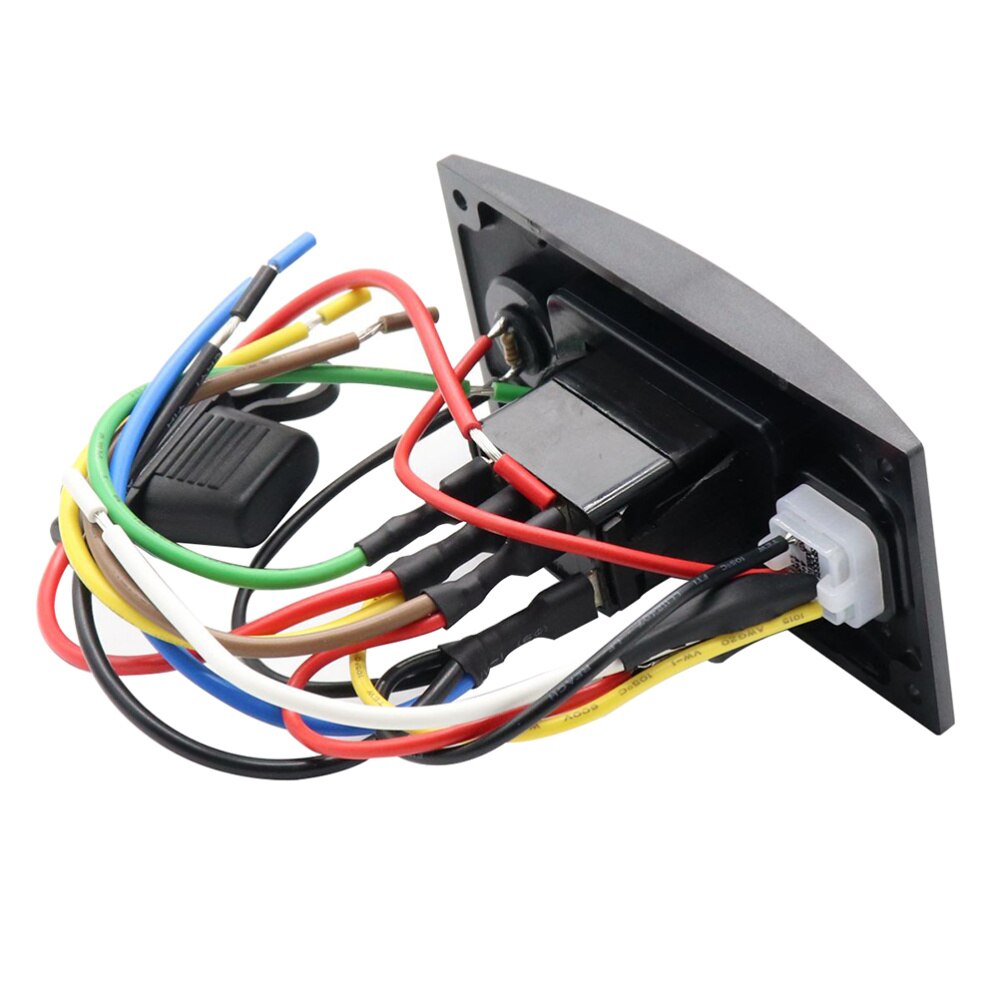 S4123 12-24V Bilge Pump Switch Alarm Waterproof Ship Deck Cleaning Control Panel for Boat Bilge Pumps (Black)