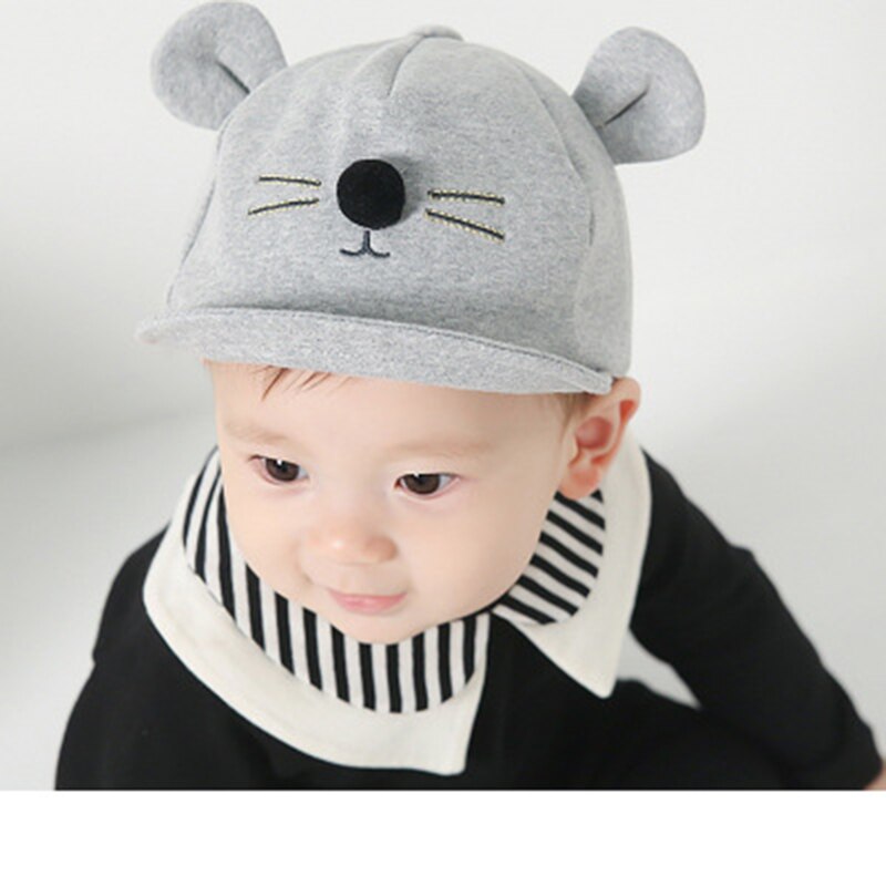 Baby Hat Baseball Cap with Cartoon Cat Kids a Hat for a Boy Girl Sun Hat Summer Cotton Visors Caps hip hop Children's Hat