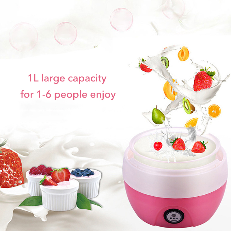 Mini yoghurt maker maskine yougurt natto ris plastmateriale simpelthen betjene yoghurt fremstiller maskine køkken apparater