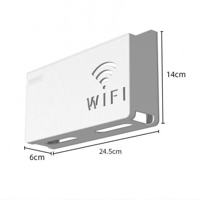 Aan De Muur Gemonteerde Wifi-router Opbergdoos Met Grote Capaciteit Stekkerdoos Stopcontact Kabel Opbergcase Voor Thuis