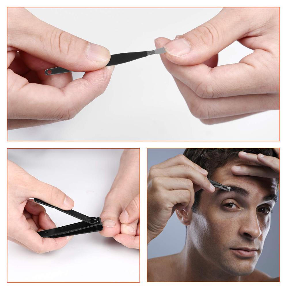 12-Piece Matte Steel Manicure Implement Set Portable Pedicure Tool Kit Fingernail Toenail Scissors Hand Foot Nail Clippers Nail