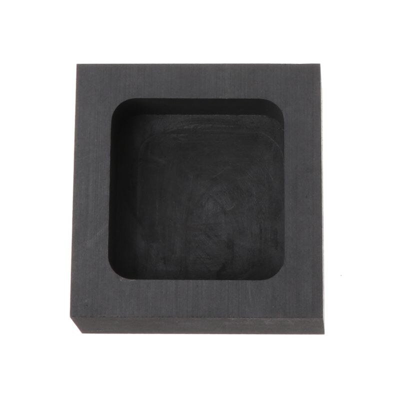 Hoge Zuiverheid Zwart Graphite Ingots Bar Mold Mould Smeltkroes Voor Melting Goud Zilver Messing Casting Raffinage Sieraden Gereedschap: 500g