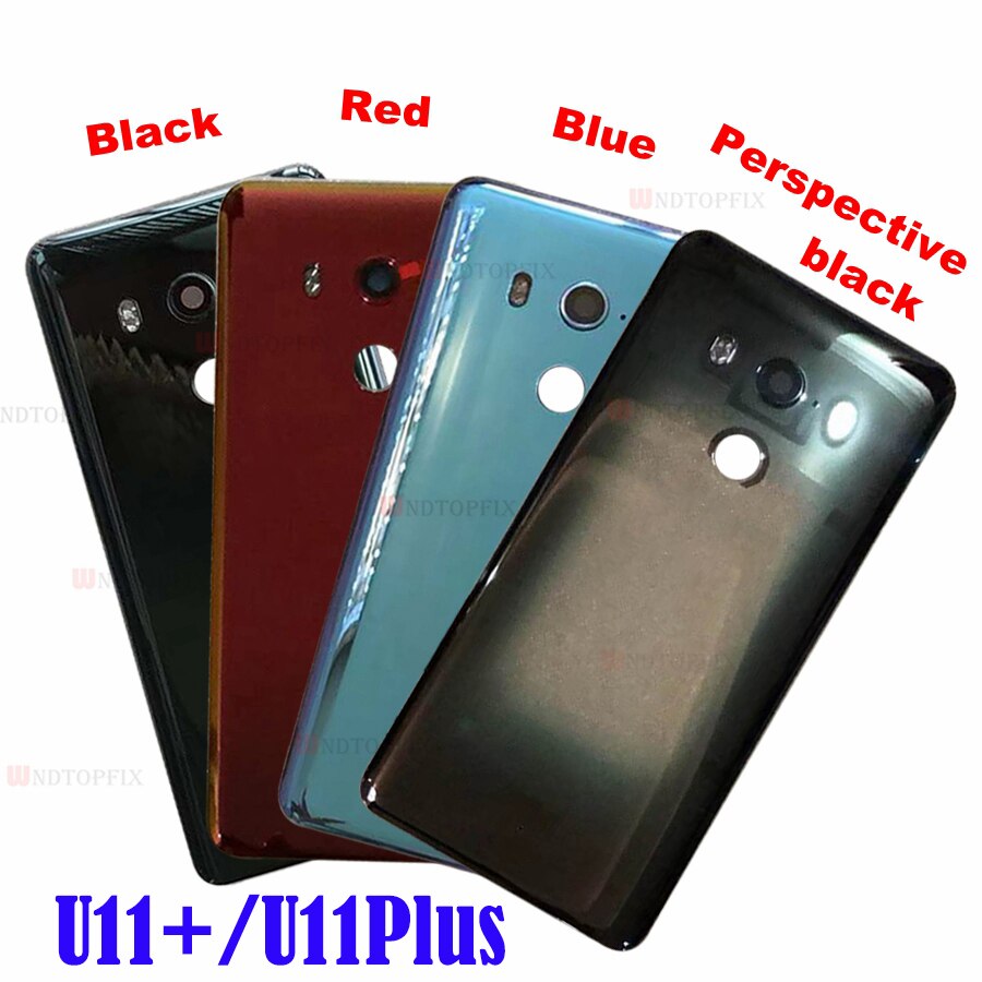 Voor Htc U12 Plus Terug Glas Met Camera Lens Deur Terug Behuizing Achter Voor Htc U11 Plus Batterij Cover u11 Behuizing Deur Vervangen