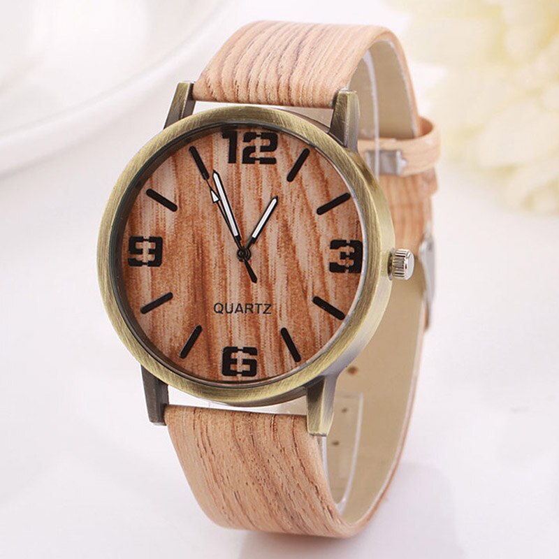 nuevos relojes de mujer, relojes de Retro de bambú de madera, relojes de pulsera de cuarzo, reloj para mujer