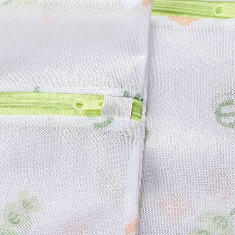 Floral Printing Mesh Machine Wash Laundry Bag Underwear Bra Washing Bag Laundry Organizer for Dirty Clothes Cloth Laundry Basket
