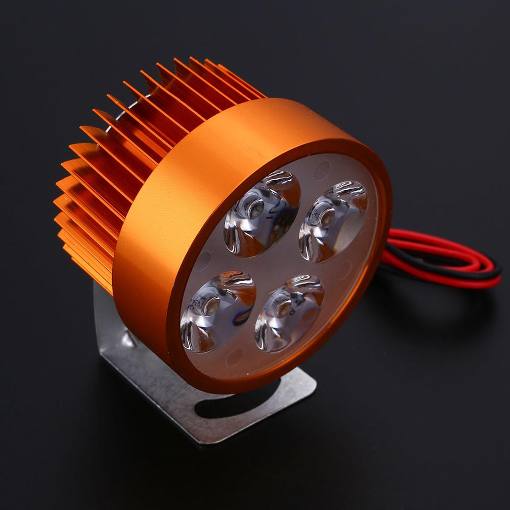 Motorcycle LED Headlight 12V-90V LED Moto Headlight Motorbike Head Light Headlamp Waterproof Led Fog Lights For Motorcycles: gold