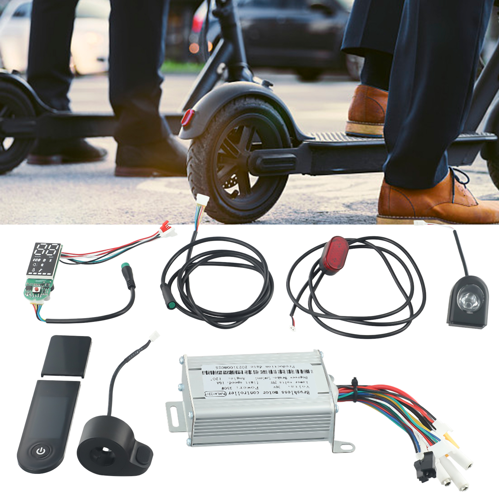 36V 350W Controller Dashboard Beschleuniger Roller Für E-Scooter Controller Dashboard Beschleuniger Roller Ersatzteile Set