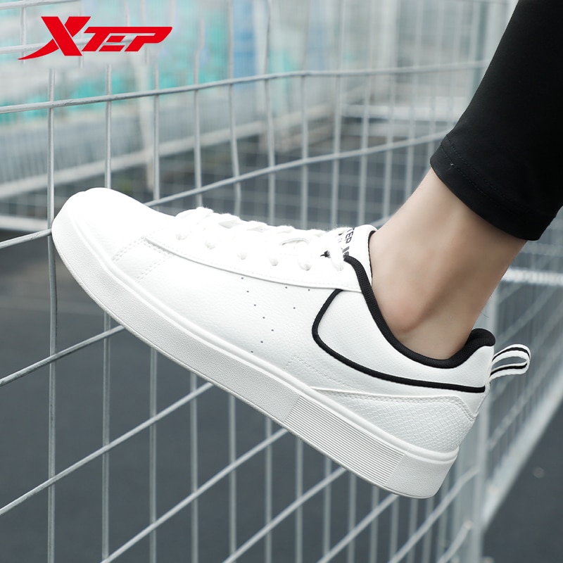 Xtep Men's Shoes Students Leisure Sports Street Skate White Shoes Stylish Sport Shoes Sneaker Street Lovers 979319310118