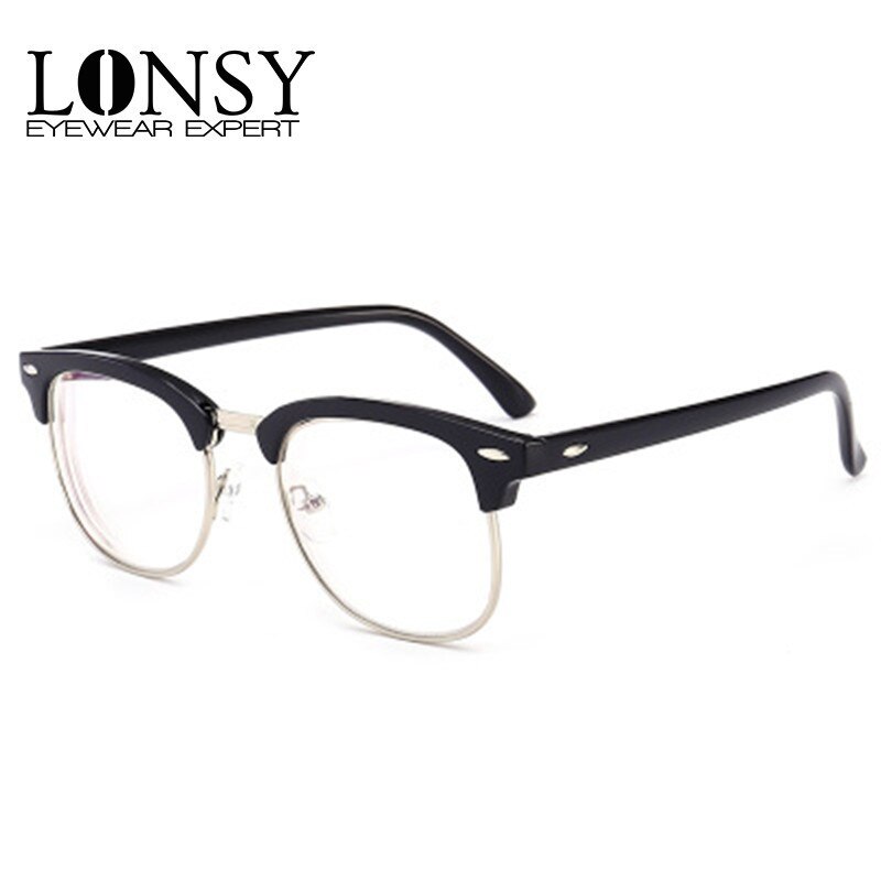 LONSY Mode Bijziendheid Bril Mannen Vrouwen Brillen Optische Frames Bijziendheid Zwart Bijziendheid Bril