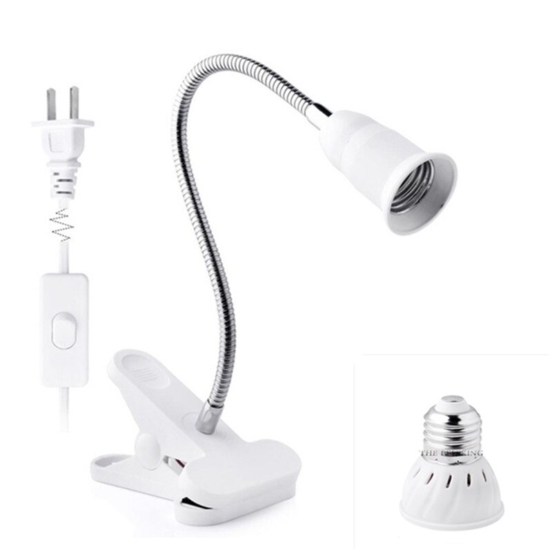 Nyaste 60- 200 led växtljus  e27 220v fytolampa fullspektrum led odlingslampa  e27 led odlingslampor med klämma för växt: Ett huvud - oss plugg / 80 lysdioder