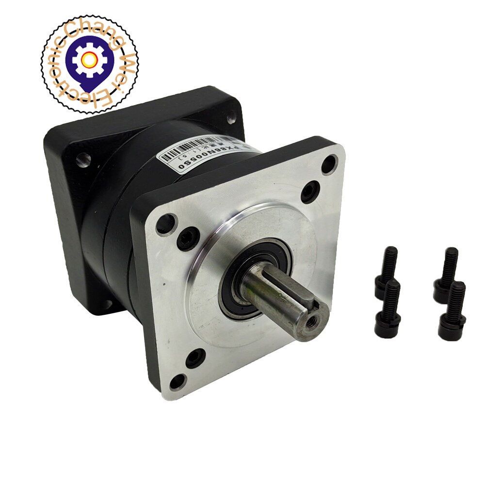 PX86N005S0 Planetary Reducer black planetary reducer + Reduction ratio 1:5 +Flange installation method.