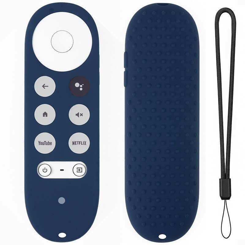 1 Uds. De funda de silicona para Chromecast, mando a distancia para TV, Control remoto, a prueba de golpes,: midnight blue