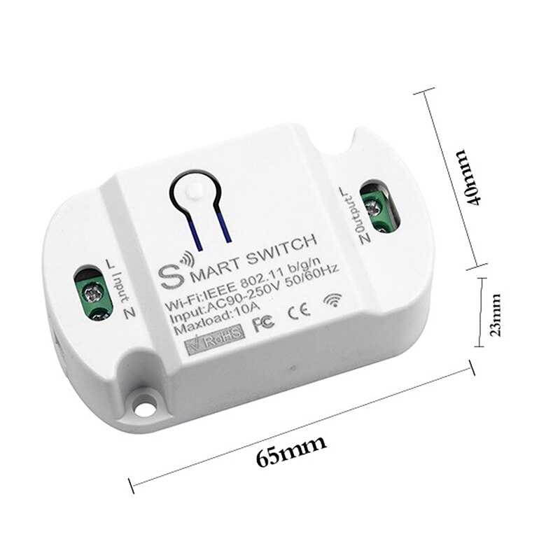 Intelligent Switch Module,Wireless Intelligent Switch for Home Life APP Voice Control Module for Google &amp; Alexa