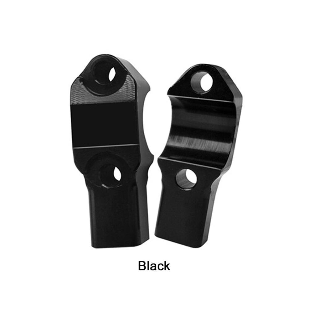1Pc 10Mm Motorcycle Handle Bar Mirror Mount Houder Bracket Mount Adapter Klem Aluminium Stuur: BK