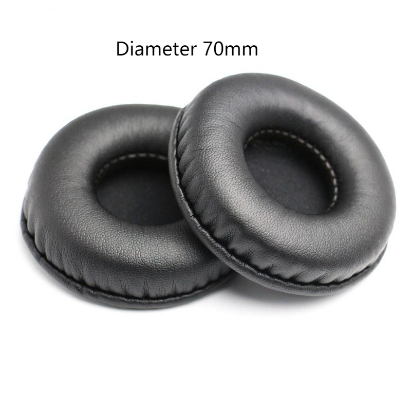 2pcs Headphones Replacement Ear Pads Earmuffs Sponge Cover 50MM 55 60 65 70 75 80 85 90 95 100 105MM Headphones Cover Earpads: Yellow
