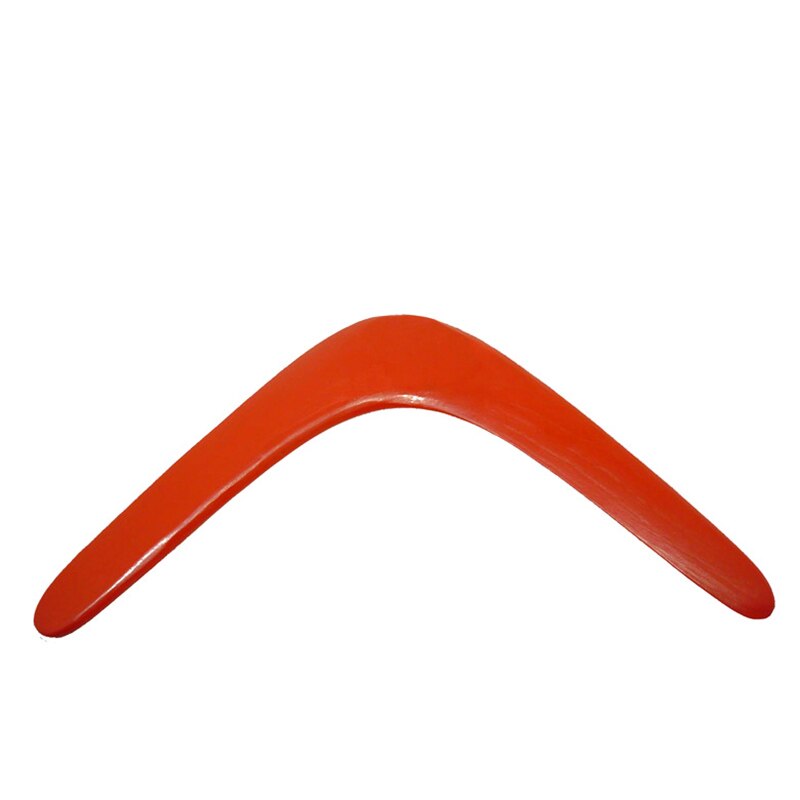 Gymnastics 38cm Funny Kids Toys Handmade Wooden Boomerang Classic V Shape Flying Saucer Child Outdoor Sports Game Toy