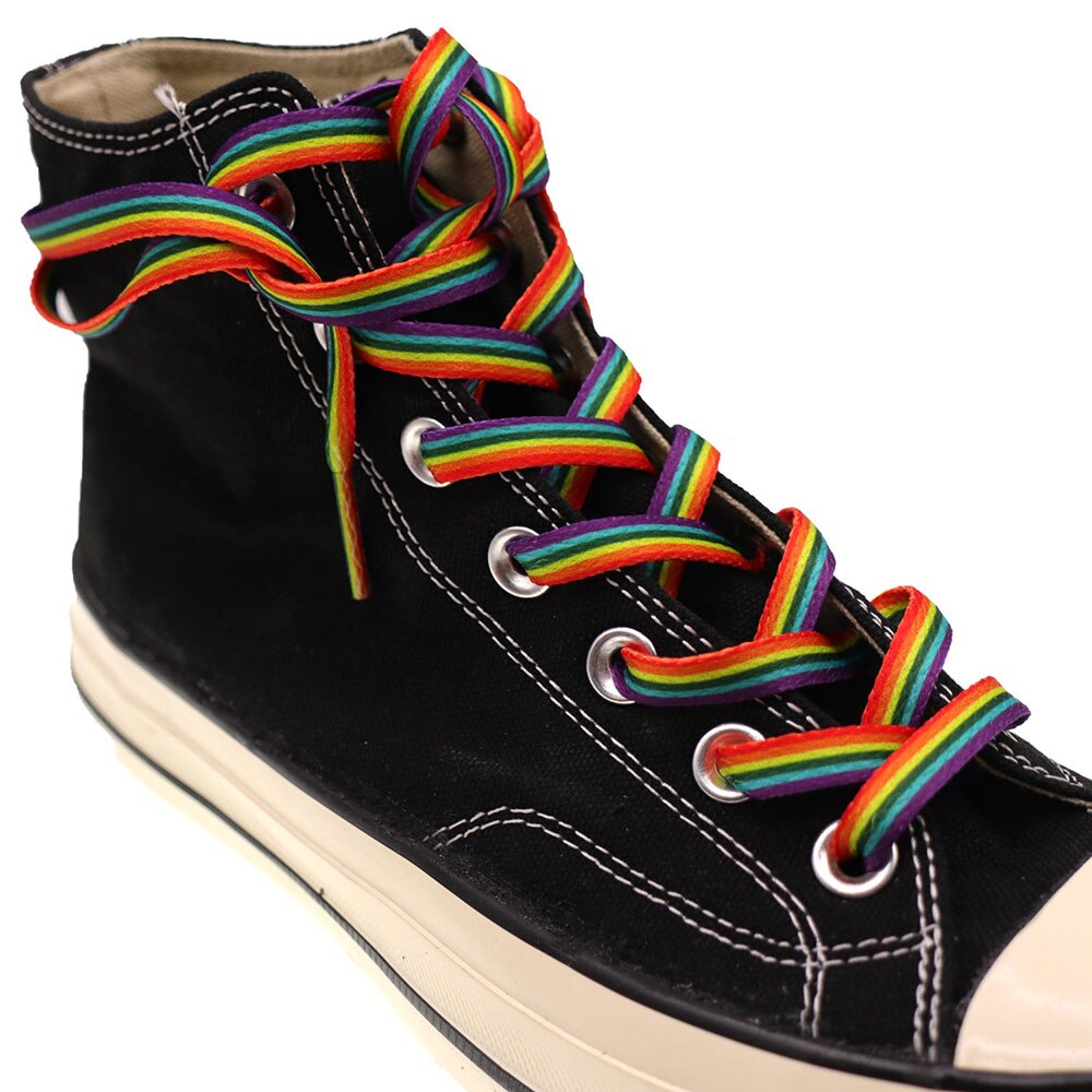1 Pair Round Shoelaces Solid Rainbow Shoe Laces Outdoor Leisure Sneakers Unisex Shoe Lace Classic Martin Boot Shoeslace