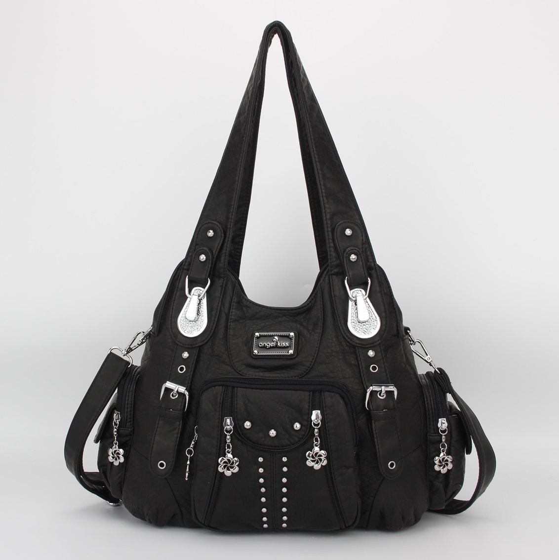 Angelkiss Bag Women Handbags Women Shoulder Bags PU Leather Handbag Female Satchel Big Shoulder Purse Bag bolsa feminina