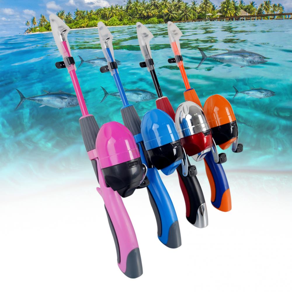 Kids Telescopic Fishing Pole Pod All-in-One Reel Line Kit for Youth Beginners
