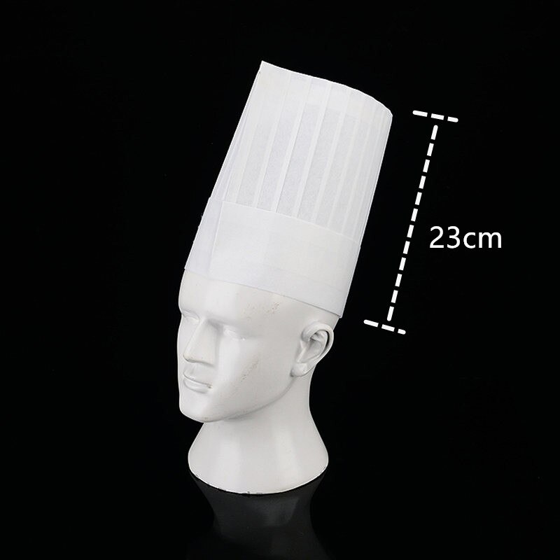 20 sztuk/worek czapka szefa kuchni hotel żywnościowy pieczenia kapelusz szef kuchni pracy kapelusz papierowy kapelusz włókniny: 20szt B