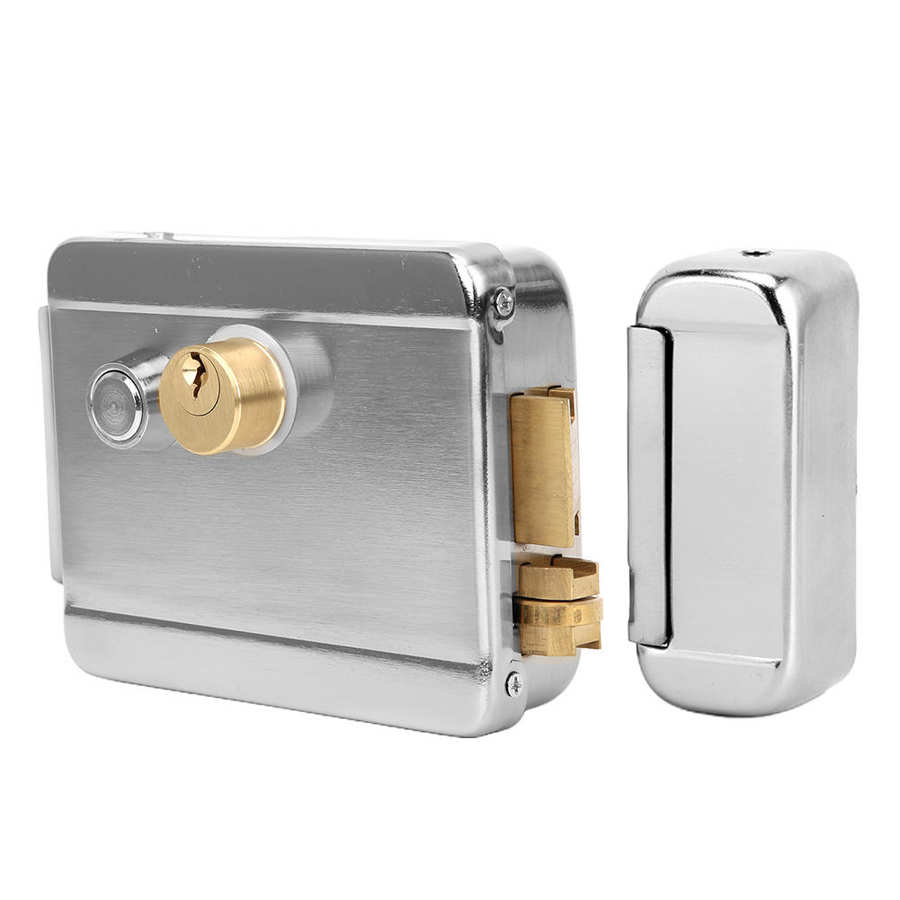 electronic door lock smart lock Double Electric Lock Anti‑Theft Doorlock Access Control Support Back Locking Left