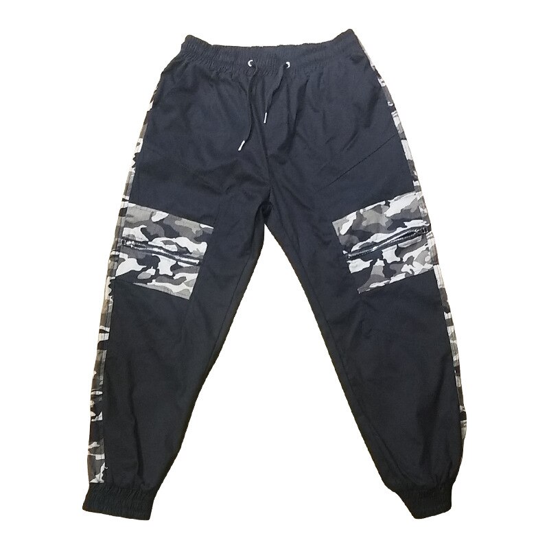 Mænd streetwear bukser bogstavtrykt hip hop harem bukser herre jogger bukser sommer afslappet mandlige harem bukser: M