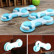 6/10pcs Deur Drawers Kledingkast Nuttig Todder Kids Baby Veiligheid Plastic Lock Blauw Edge & Corner Guards Voor baby Veilig Care Producten