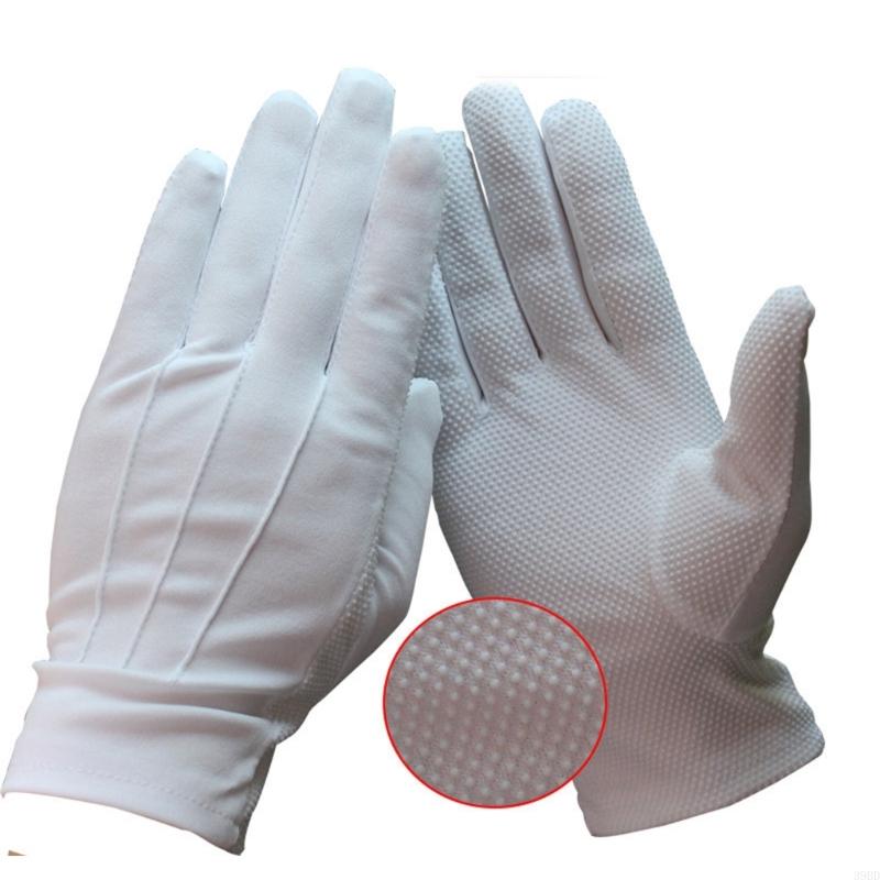 White Gloves Nonslip Short Gloves for Formal Tuxedo Parades Guard Inspection Hand Gloves For Men And Women Unisex