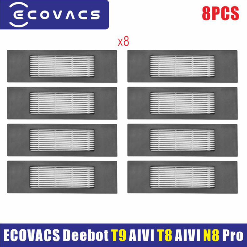 ECOVACS Deebot T9 AIVI T8 AIVI N8 Pro Serie Robot Stofzuiger Zijborstel Hoofdborstel Stof Box Filter Accessoires Onderdelen: Oranje