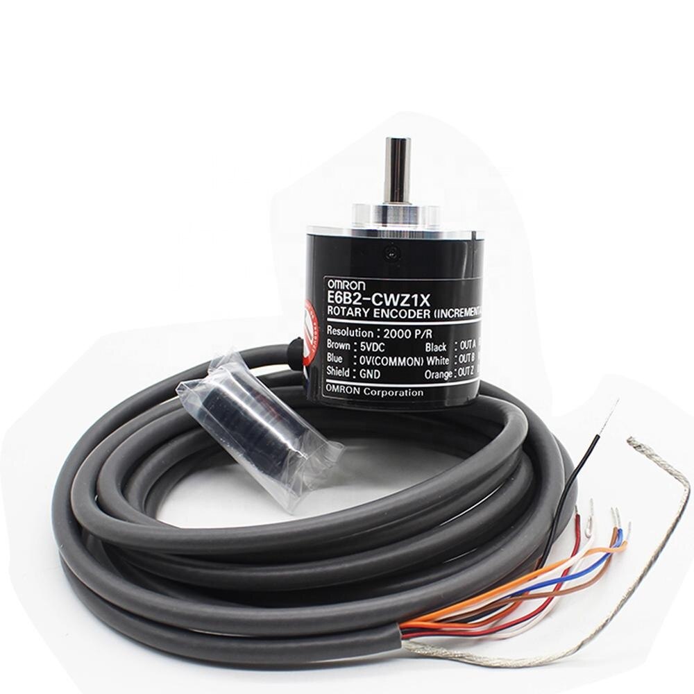 E6B2-CWZ1X 360 1000 2000 ppr ABZ signals rotary encoder diameter 40mm shaft 6mm type incremental rotary encoder