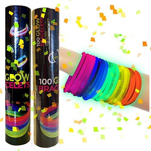 200 Pulseras Luminosas Glow Pack Multicolor