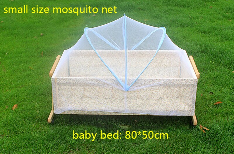 Bebê berço rede mosquiteiro para dormir cama malha para crianças ao ar livre berço dobrável portátil berço do bebê capa: Fit 90x50cm