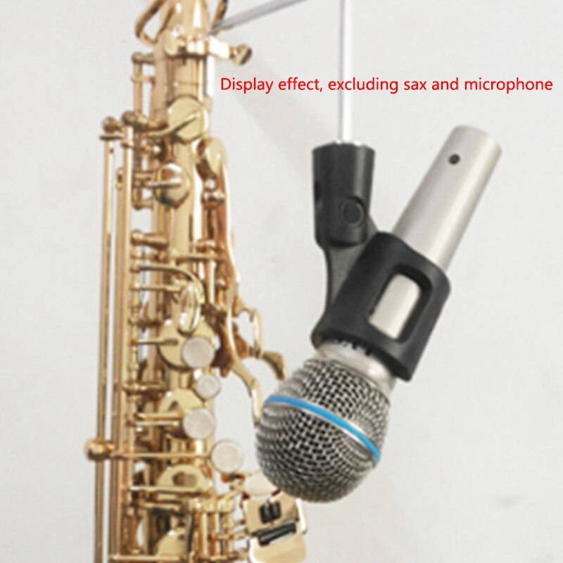 3.8mm Saxophone Microphone pince à clipser Sax sans fil support de micro