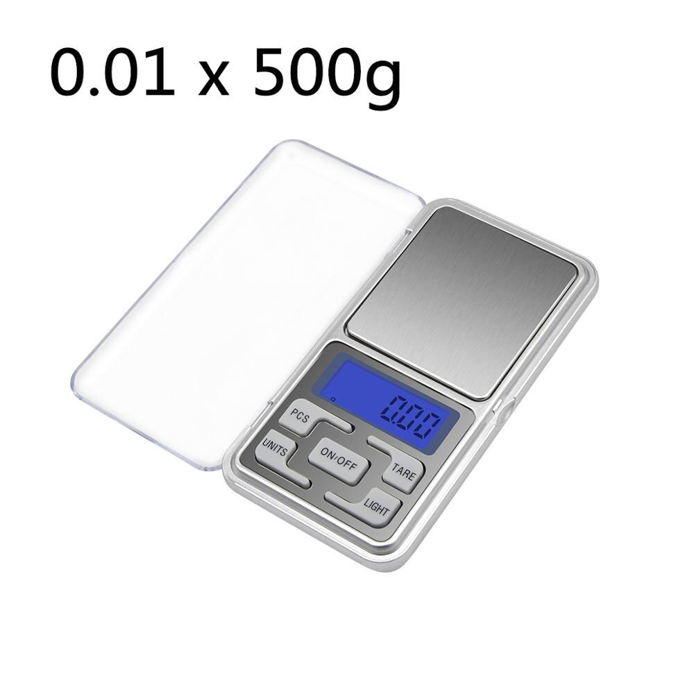 digital skala til kjøkkenvekt mini kaffemat skala 100g/200g/300g/500g x 0.01g høy presisjonsbalanse gram elektronisk skala: 500g x 0.01g