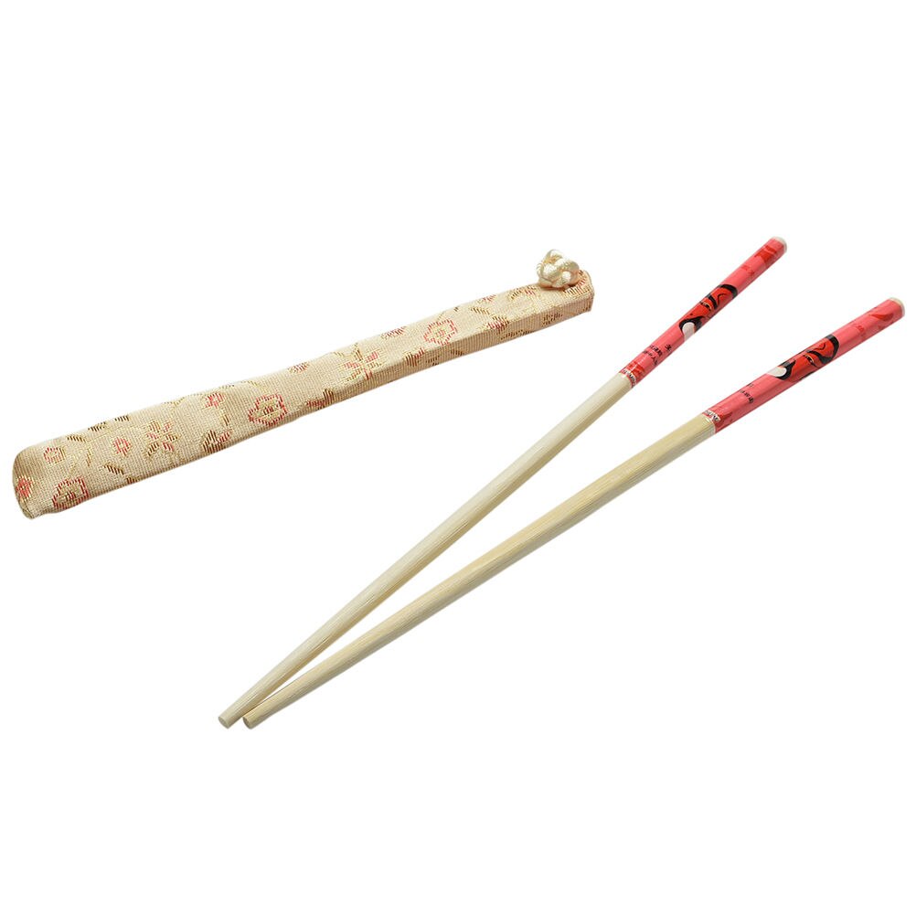 Handmade Natural Bamboo Chopsticks Chinese Dinner Eco-friendly Hashi Personal Classic Wrapped Chopsticks On