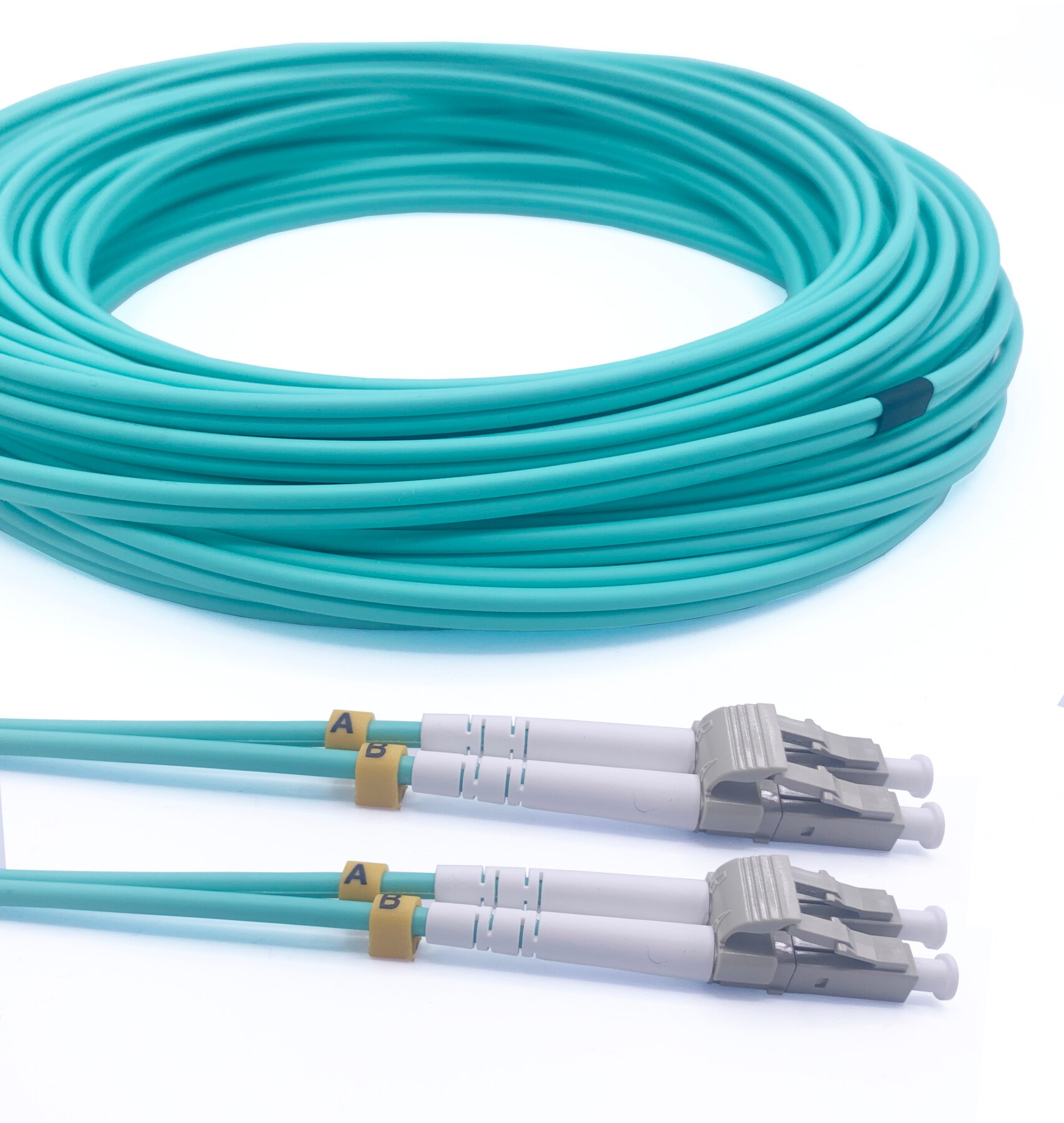 Elfcam®-Kabel światłowodowy LC/UPC aacute; LC/UPC, OM3 wielomodowy światłowód dupleks optique Jarretièodnośnie 50/125um LSZH (40M)